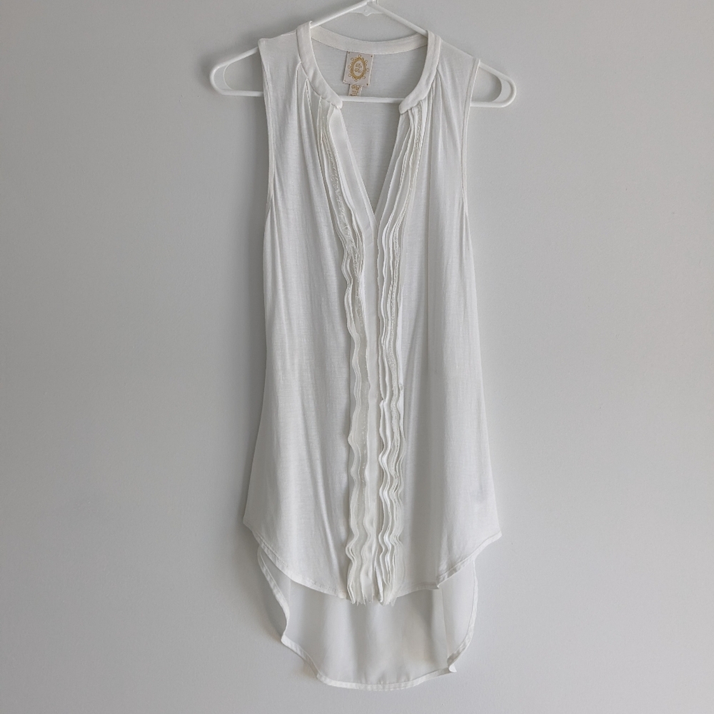 Anthropologie Ric Rac White Tunic XS